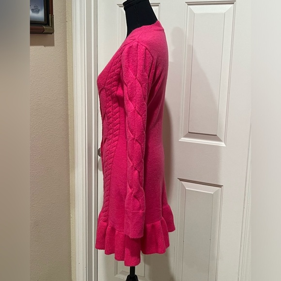 CHELSEA & VIOLET KNIT DRESS PINK WOMEN SIZE M. - Picture 4 of 8